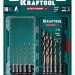 KRAFTOOL  STEP POINT, 10 шт, набор сверл по металлу для винтовёртов и шуруповертов IMPACT READY (29653-H10)
