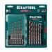 KRAFTOOL  НЕХ-1/4", 19 шт, набор сверл по металлу для винтовёртов и шуруповертов IMPACT READY (29652-H19)