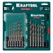 KRAFTOOL  STEP POINT, 19 шт, набор сверл по металлу для винтовёртов и шуруповертов IMPACT READY (29653-H19)