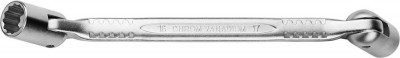 Ключ KRAFTOOL шарнирный двухсторонний, Cr-V, 16 x 17 мм 27210-16-17_z01