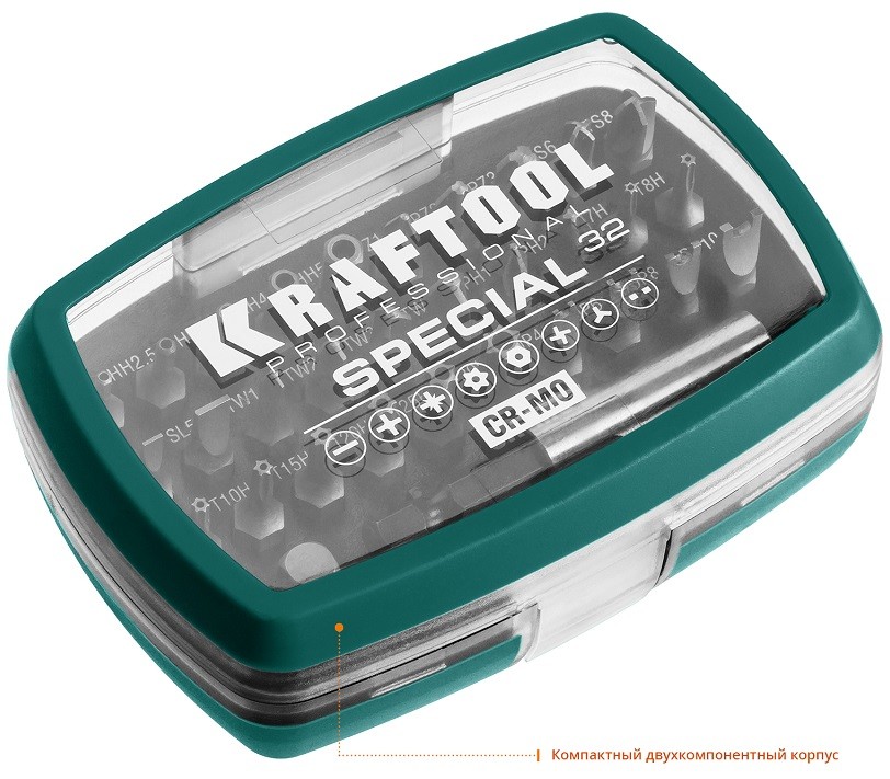Набор специальных бит SPECIAL-32 KRAFTOOL 2610-H32 по цене 1 370 руб. у ...