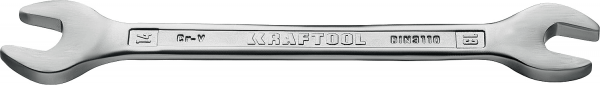 Ключ рожковый гаечный KRAFTOOL 13 x 14 мм, CR-V сталь, хромированный, 27033-13-14_z01
