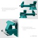 KRAFTOOL Reversible 200 мм, расход 368 мм, Слесарные тиски (32705-200)