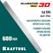 KRAFTOOL Alligator 3D, 600 мм, полотно по дереву для прецизионного стусла (15451-600-2)