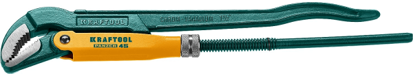 Ключ трубный KRAFTOOL PANZER-45, №2, изогнутые губки, 2735-15_z02