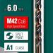 Сверло по металлу KRAFTOOL COBALT 6.0 х93мм, HSS-Co (8%), сталь М42 (S2-10-1-8), 29656-6