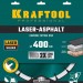 Диск алмазный KRAFTOOL "LASER-ASPHALT" Ø400 x 25.4мм, сегментный, отрезной по асфальту 36687-400