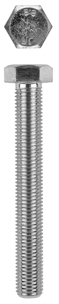 Болт с шестигранной головкой, KRAFTOOL DIN 933, M6 x 25 мм, 500шт, кл. пр. 8.8, оцинкованный, 303074-06-025
