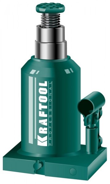 Гидравлический бутылочный домкрат двухштоковый KRAFTOOL DOUBLE RAM 43463-10