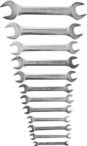 Набор ключей гаечных рожковых KRAFTOOL 12 шт, 6 - 32 мм, 27033-H12_z01