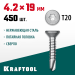 KRAFTOOL 19 х 4.2 мм, 450 шт., нержавеющие саморезы DS-C с потайной головкой 300932-42-019