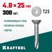 KRAFTOOL 25 х 4.8 мм, 300 шт., нержавеющие саморезы DS-C с потайной головкой 300932-48-025